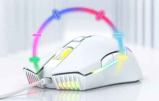 Onikuma CW905 RGB Gaming Mouse 64000 DPI White