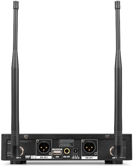 Power Dynamics PD522 Σετ Ασύρματο Μικρόφωνο Χειρός για Φωνητικά
