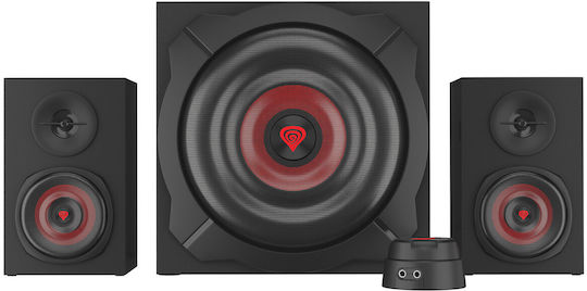 Genesis Helium 610BT Ηχεία Υπολογιστή 2.1 με Bluetooth και Ισχύ 60W σε Μαύρο Χρώμα