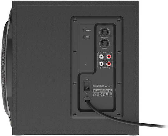 Genesis Helium 610BT Ηχεία Υπολογιστή 2.1 με Bluetooth και Ισχύ 60W σε Μαύρο Χρώμα