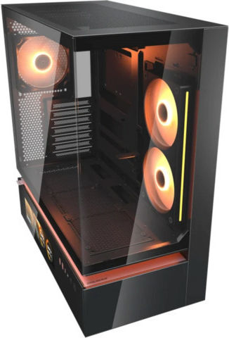 Cougar CFV235 Vision Gaming Midi Tower Κουτί Υπολογιστή με Πλαϊνό Παράθυρο και RGB Φωτισμό Μαύρο