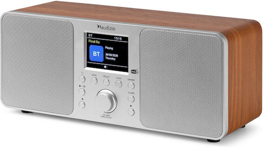 Audizio GENUA Cu alimentare la rețea DAB+ cu Bluetooth Argintiu
