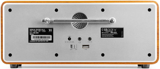 Audizio GENUA Cu alimentare la rețea DAB+ cu Bluetooth Argintiu