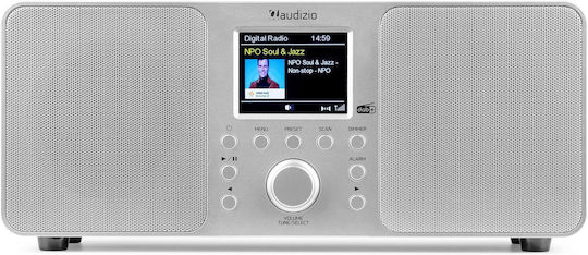 Audizio GENUA Cu alimentare la rețea DAB+ cu Bluetooth Argintiu