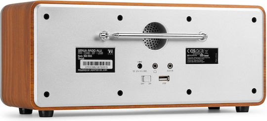 Audizio GENUA Cu alimentare la rețea DAB+ cu Bluetooth Argintiu