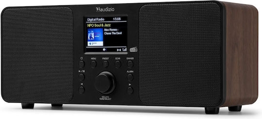 Audizio GENUA Tabletop Radio Electric DAB+ with Bluetooth Wood