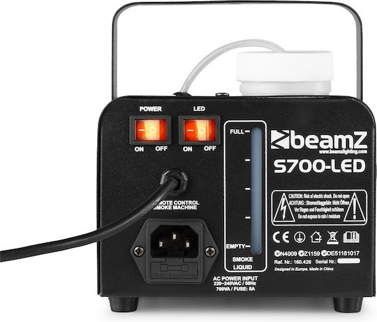 BeamZPro S700LED (Flame Effect) Μηχανή Καπνού LED 700W με Ενσύρματο Χειριστήριο