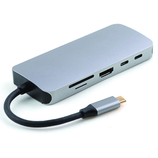 LogiLink USB-C Docking Station mit HDMI 4K PD Silber (UA0343)