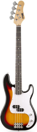 MAX Електрическа Китара Stratocaster Бяла с Калъф