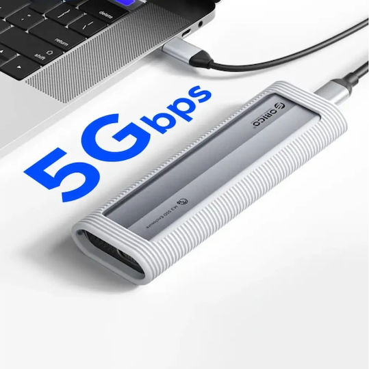Orico Hard Drive Case M.2 SATA III NVME with connection Type-C in Schwarz color