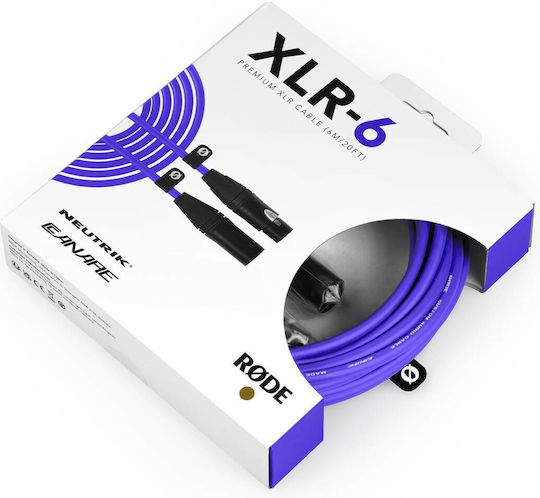 Rode Cable XLR male - XLR female Μωβ 6m O698813010172