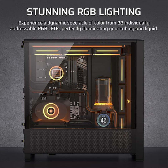 Corsair Pump Combo Reservoir Icue Link Xd6 Rgb Elite Lcd Black Cx-9040015-ww