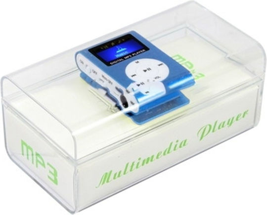 MP3 Player with LCD Screen 1.1" Blue S-MP3-2016TT