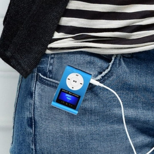 MP3 Player with LCD Screen 1.1" Blue S-MP3-2016TT