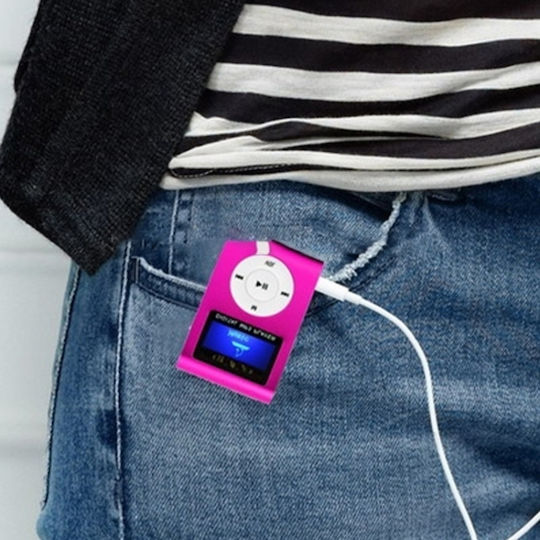 MP3 Player with LCD Screen 1.1" Purple S-MP3-2016M