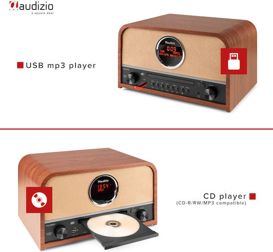 Audizio Soundsystem 2 Salerno SOHIF855 mit CD Player und Bluetooth