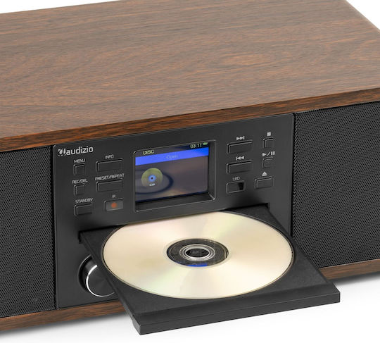 Audizio Ηχοσύστημα 2.0 Avola 102.290 60W με CD Player, WiFi και Bluetooth Καφέ