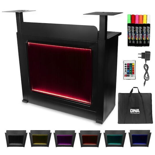 Dna Dj Booth Bk Dj Booth Table Rgb Led Πίνακας Οπίσθιο Φωτισμό