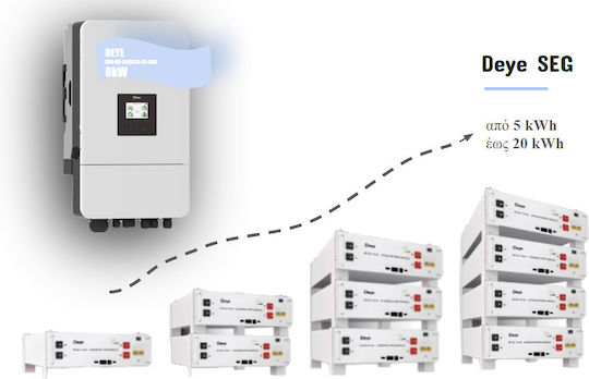 Deye Инвертор Мощност Еднофазен SUN-8K-SG05LP3-EU-SM2