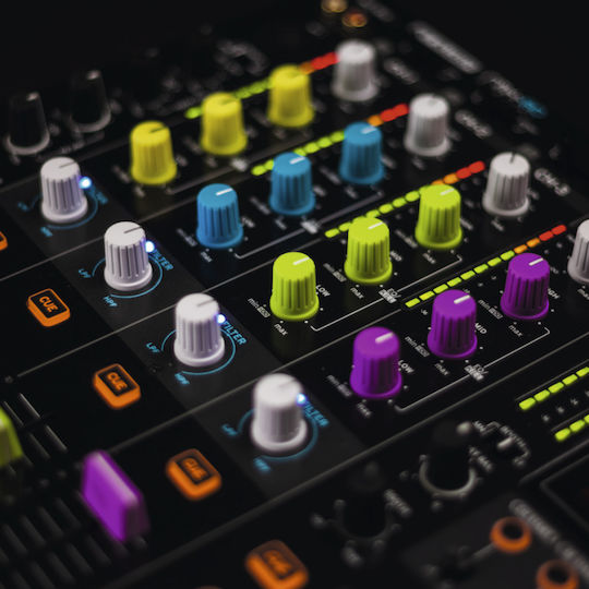Reloop Комплект Капачки За Копчета 8 Бели Капачки За Кабели 8 Броя