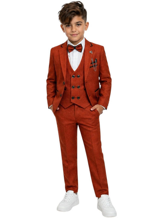 Kids' Suit Winter 6pcs Red