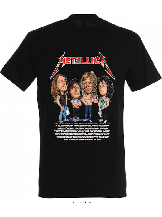 kirikoko Caricature Of Metallica Band Members T-shirt Βαμβακερό