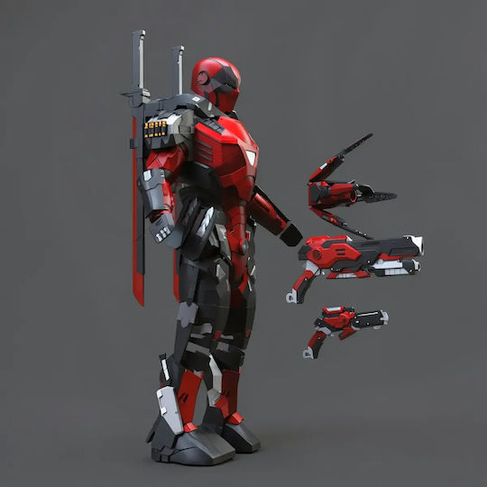 Figurină Cosplay Deadpool Armură V2 Purabilă 3D Tipărită 7 6 Cm 1:24
