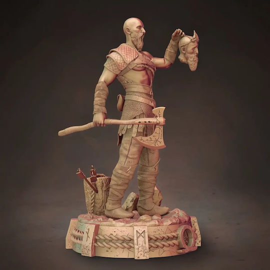 Φιγούρα Kratos V2 From God War 3d Εκτυπωμένη-11 4 Cm 1:16