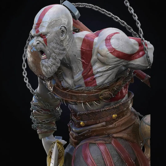 Kratos Action Pose Figurine Gott des Krieges 3D Druck Statue 3D Gedruckt-20 Cm 1:8