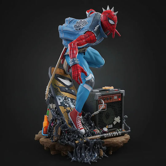 Figurină Spider Punk Music 3D Tipărită 7 6 Cm 1:24