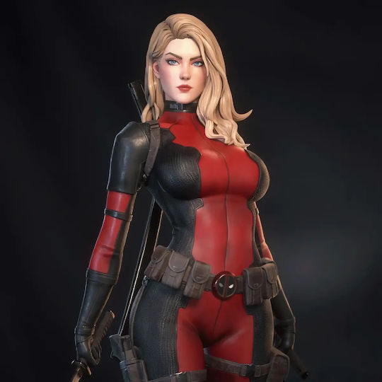 Φιγούρα Lady Deadpool Wanda Wilson 3d Εκτυπωμένη-7 6 Cm 1:24