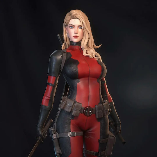 Φιγούρα Lady Deadpool Wanda Wilson 3d Εκτυπωμένη-7 6 Cm 1:24