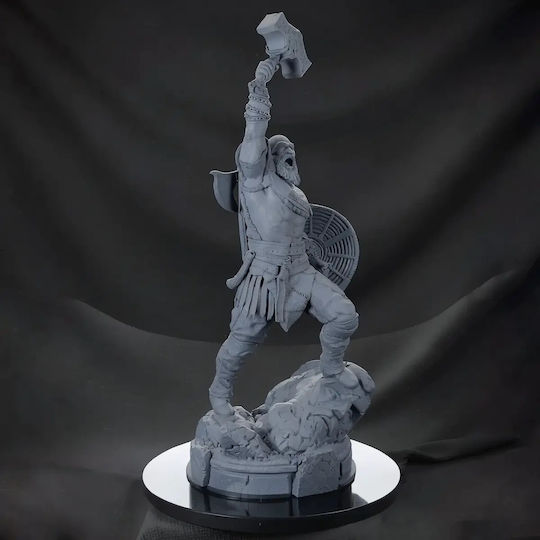 Kratos Roaring 3D Druck Modell Gott des Krieges 3D Ausgedruckt 11,4 cm 1:16