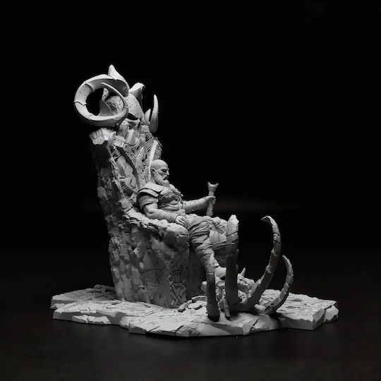 Φιγούρα Kratos On Throne Ready To V3 God War 3d Εκτυπωμένη-15 2 Cm 1:12