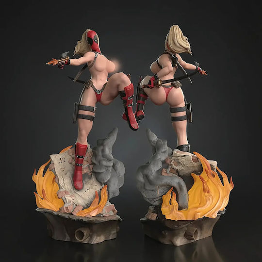 Figure Lady Deadpool In Action Nsfw 3d Printed 7 6 Cm 1:24