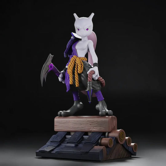 Figurină Mewtwo Oni Samurai Model 3D Printat Pokemon 3D Printat 15 2 Cm 1:12