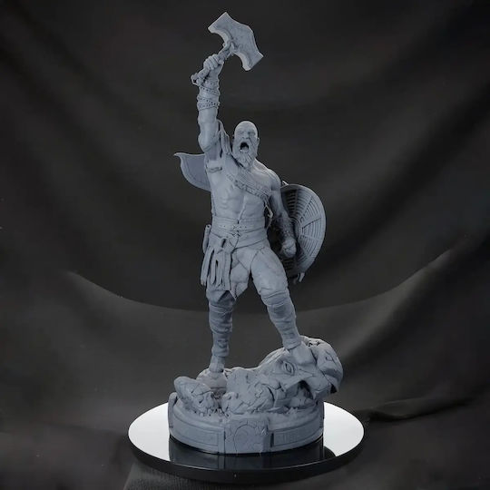 Figurină Kratos Răget Model 3D Tipărit God War 3D Tipărită 43 Cm 1:4