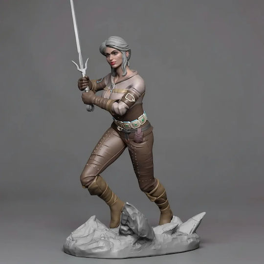 iLovePrints Sammelbare Figuren Ciri V2 Aus Witcher 3D Gedruckt 7,6 cm 1:24