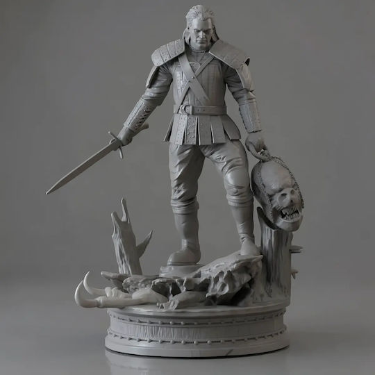 Geralt Rivia Henry Cavill Figur aus Witcher 3D Gedruckt 11,4 cm 1:16