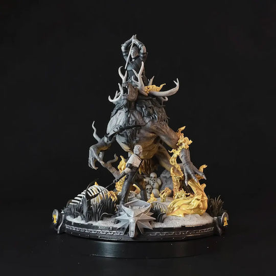 Geralt Rivia Ciri 3D Druck Figur Sammelbare Figuren Witcher 3D Ausgedruckt 30 cm 1:6
