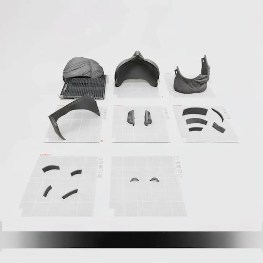 Φιγούρα Cosplay Alien Dandadan Serpio Mask 3d Εκτυπωμένη-20 Cm 1:8