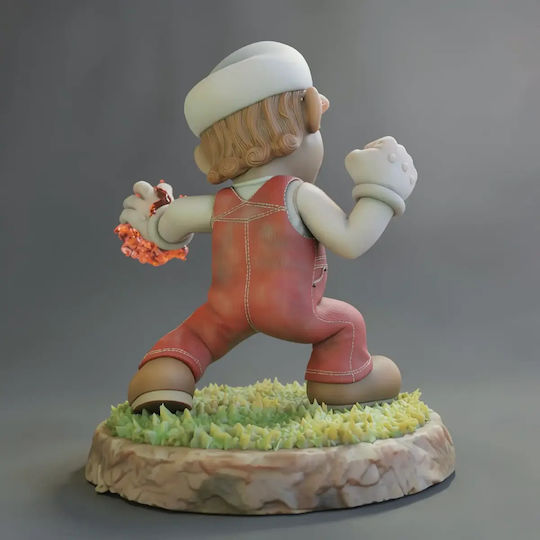 Фигура Fire Super Mario 3d 3d Принтирана 7 6 См 1:24