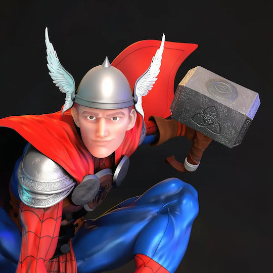 Sammlbare Figur Spider Thor In Action 3D Druckmodelle 3D Gedruckt 15 2 cm 1:12