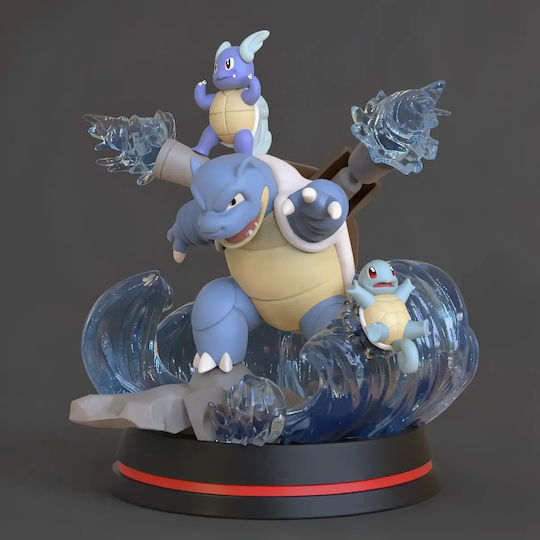 Φιγούρα Zenigame Squirtle From Pokemon 3d Εκτυπωμένη-11 4 Cm 1:16
