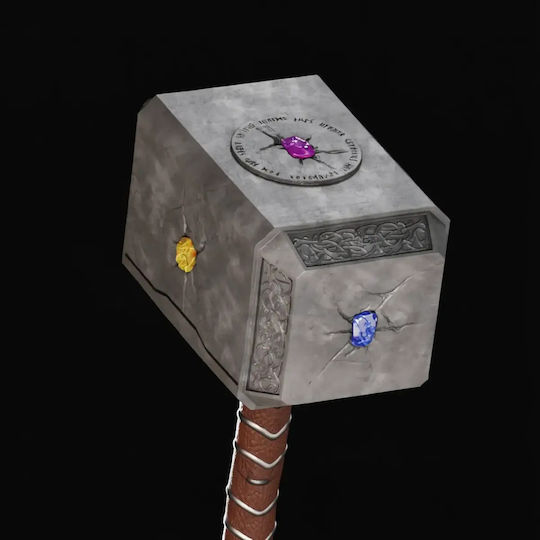 Figure Cosplay Infinity Hammer Mjolnir Thor Hammer Wearable 3D Printed 20 Cm 1:8