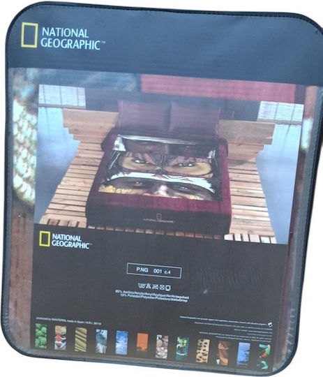 National Geographic Afrika 001 Decke Samtig Moni 160x240cm Mehrfarbige