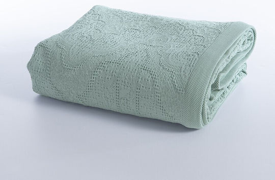 Nef-Nef Homeware Starige Одеяло Пике Двойно 230x250см Аква