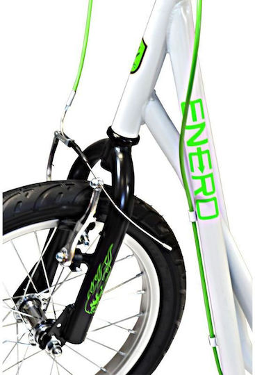 Enero Kids Scooter Foldable 2-Wheel for 14+ Years White
