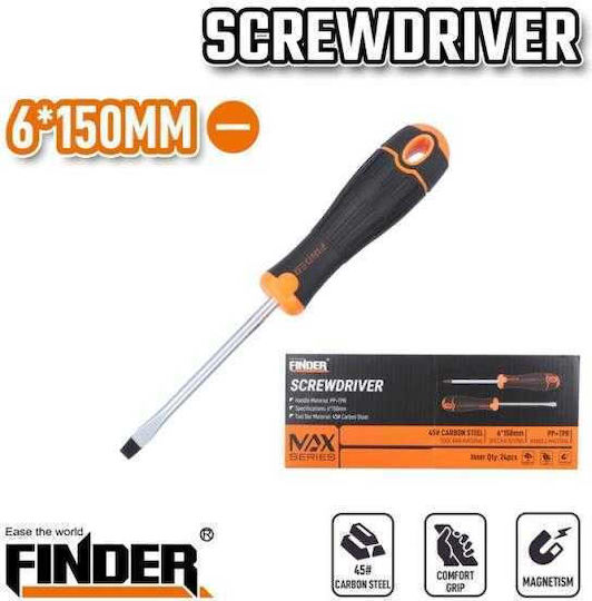 Κατσαβίδι Ίσιο 6x150mm Finder 193492 Tradesor