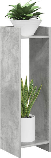 vidaXL Plant Tower Wooden Gray 30x30x100cm